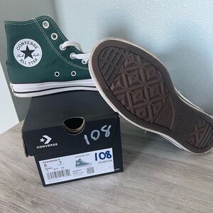 Converse Kids High-Top Sneakers - Forest Green